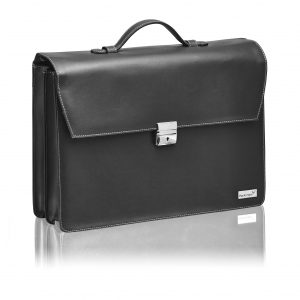 Leder Aktentasche 43 cm x 32 cm x 11 cm